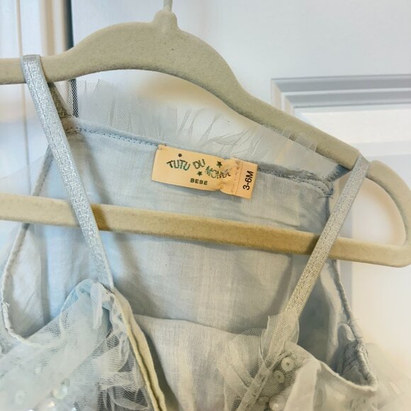 TUTU DU MONDE Mahala Tulle Dress in Icicle Size 3-6 Months - Picture 7 of 8